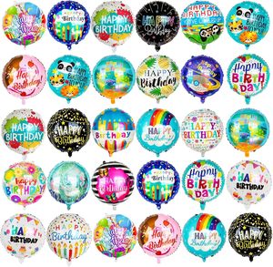 Ballons en feuille de 18 pouces ronds, lumineux à LED, 2 couleurs, durables, pour décorations de fête d'anniversaire - Product Image 1