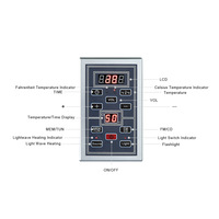 Générateur de vapeur sèche pour sauna infrarouge de luxe 167F Machine de bain 3-9KW avec contrôleur tactile intelligent moderne et étanche
