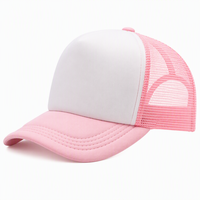 Casquette de baseball unisexe en mousse avec logo personnalisé, blocs de couleur, maille respirante, protection solaire pour l'été et les activités de plein air
