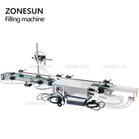 Machine de remplissage semi-automatique de liquides pour petites bouteilles de lait et de jus ZONESUN ZS-DPYT200L à double tête de pompe à diaphragme