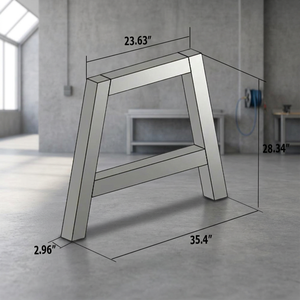Pieds de table en fonte métallique modernes en forme de X, fabriqués au Vietnam, pour bureau, banc, mobilier de salle à manger - Product Image 3