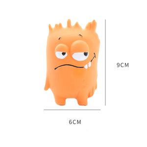 Squeaker lateks kauçuk oyuncak sevimli interaktif yavru Pet Monsters oyuncaklar agresif Chewers köpek oyuncak - Product Image 4