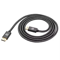 Câble ULT-unite DP1.4 Mâle-Mâle pour VESA, compatible 4K 60Hz 2K 144Hz, 2M, connecteurs plaqués or, compatible HDTV