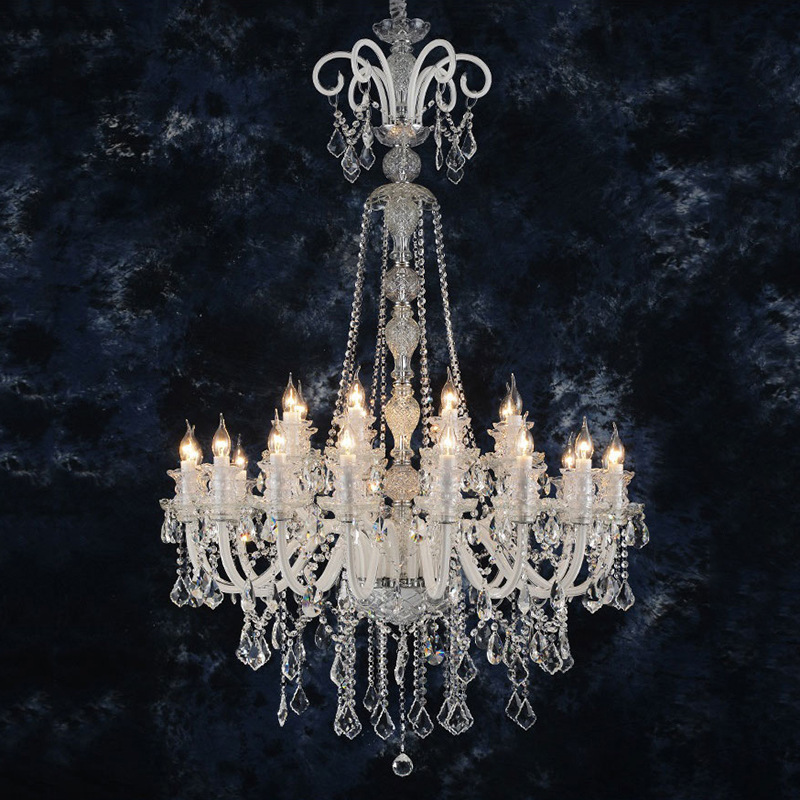 Bacarat Luxury Crystal Glass Pendant Lamp Europe Quality LED Chandelier Home Hotel Restaurant Ceiling Elegant Lighting