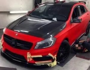 Capot en fibre de carbone pour <span class=keywords><strong>Mercedes</strong></span>-Benz Classe A W176 (2013-2018) |   Remplacement du capot avant style <span class=keywords><strong>AMG</strong></span> |   Ajustement de style OEM - Product Image 2