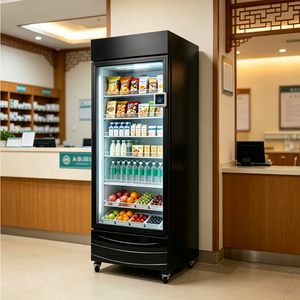 ตู้เย็นจำหน่ายสินค้าอัตโนมัติบริการตนเองตลอด 24 ชั่วโมง 100-220V ตู้เย็นบาร์โรงแรม Ai 70W สมาร์ท Ai ขายสินค้าอัจฉริยะ ตู้เย็นอัจฉริยะ 4G/Wifi - Product Image 1