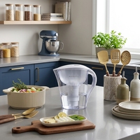 Carafe filtrante à eau sans BPA OEM 3,5 L, filtre anti-calcaire avec cartouche filtrante de remplacement, certifiée LFGB