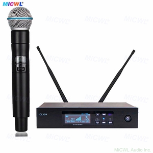 Système de microphone sans fil QLXD4 <span class=keywords><strong>Beta58</strong></span>+ avec émetteur de poche supplémentaire, numérique 24 bits, 100 canaux UHF, véritable diversité - Product Image 2