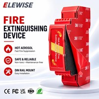 Système d'extinction d'incendie par jet à suivi automatique et positionnement sur rail ELEWISE, pour armoire de distribution moteur montée sur véhicule