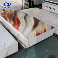Rouleau d'autocollants muraux en mousse 3D flexible, brillant et luxueux, imitation marbre UV pour intérieur