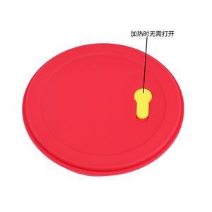 Food Grade Silicone Round <b>Lunch</b> <b>Box</b> With Flip Lid Leak Proof For Travel Storage - Product Image 4