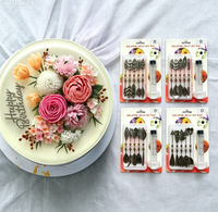 Aiguilles de modelage 3D en acier inoxydable pour fleurs en gelée, moules à gélatine, décoration florale, pâtisserie, gâteaux, desserts, roses, tulipes, pivoines