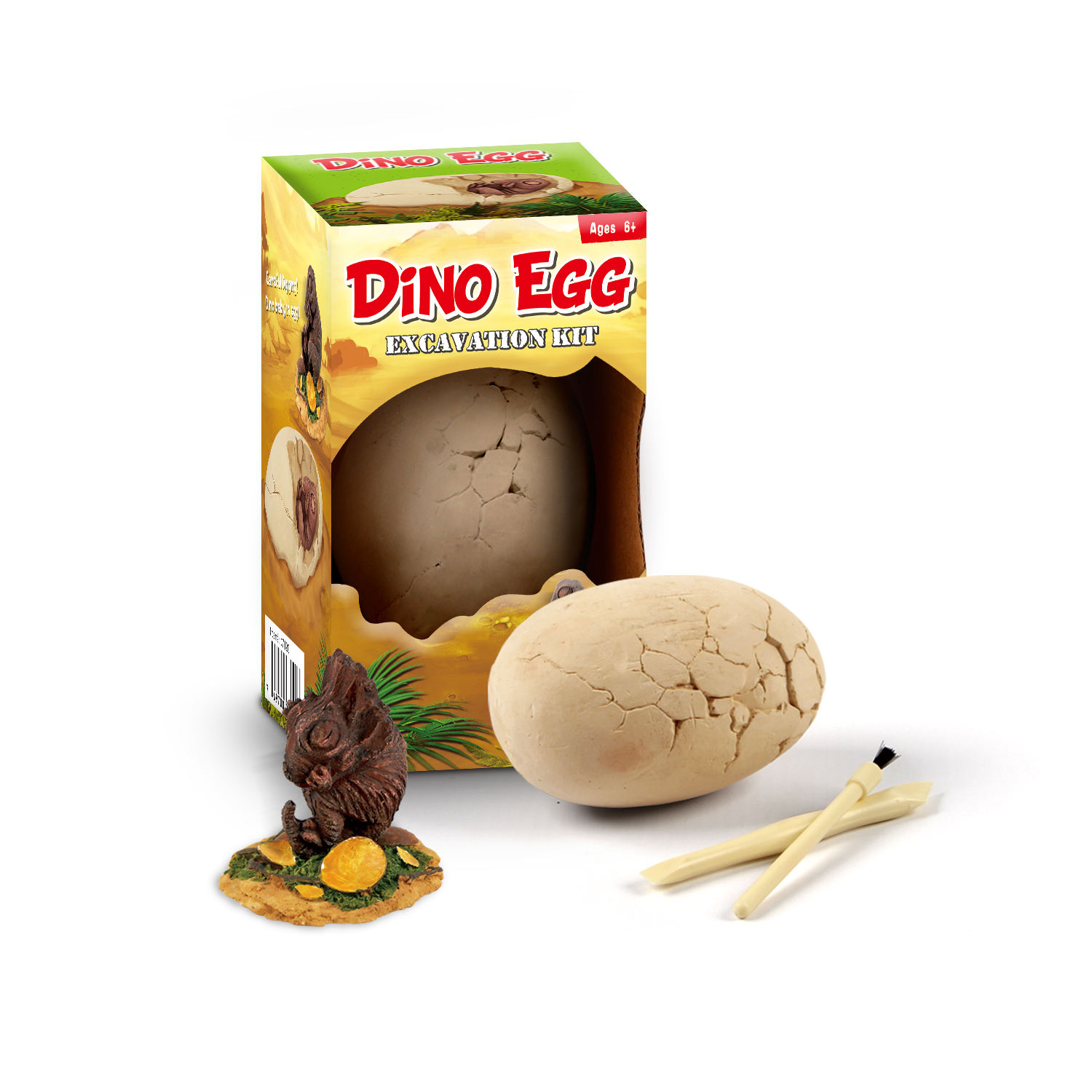 Trousse d'excavation pour oeufs Baby Dino, 3 assortis