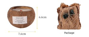LANJO Vente en gros de bols en noix de coco naturels faits à la main, fleurs séchées, bougies parfumées naturelles aux fruits et aux fleurs - Product Image 6