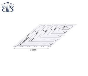 Rõ ràng Acrylic Quilting quy mô thợ may Cai Trị cho quần áo thiết kế linh hoạt 45 độ kim cương Cai Trị - Product Image 4