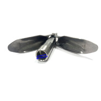 Pointes filetées Omer M7 en acier inoxydable à double ailettes pour la pêche au lance, pour la pêche sous-marine en lac, rivière, ruisseau, pour la pêche au bar, au snapper, au poisson-chat et au marlin