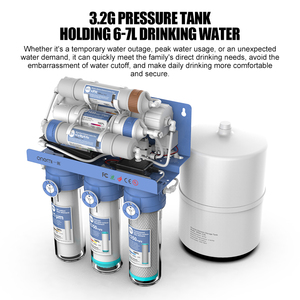 ระบบกรองน้ำดื่มอัจฉริยะ 7 ขั้นตอน แบบ Reverse Osmosis รุ่น OEM 75GPD สำหรับใช้ในบ้าน พร้อมระบบกรองแร่ธาตุ เหมาะสำหรับเครื่องชงกาแฟในครัว - Product Image 2