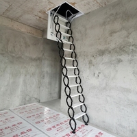 Escalier escamotable pour loft, échelle de grenier murale en alliage de titane-magnésium de qualité supérieure
