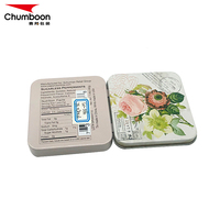 Boîte en métal rectangulaire personnalisée avec couvercle à charnière, qualité alimentaire, vide, pour emballage de bonbons, chocolats et cadeaux