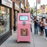 Máquina expendedora automática de lavado de mascotas, estación de baño para perros de acero inoxidable con integración Nayax para mercados globales