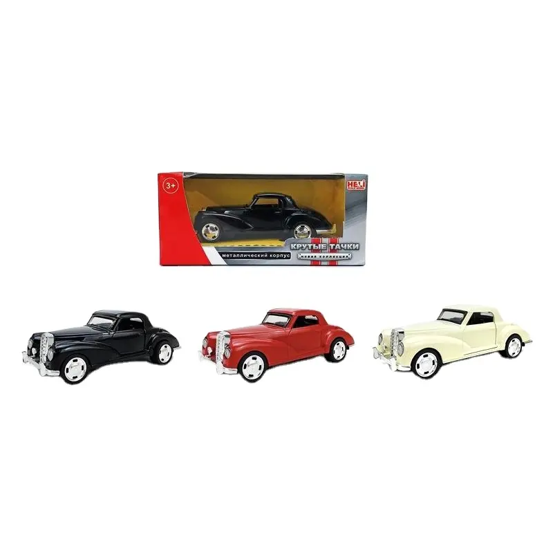 Grosir Kustom Mainan Antik 1: 32 Skala Model Antik Mobil Die Cast Mobil Mainan Model untuk Anak-anak