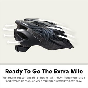 シュウィン スラッシャー 大人用自転車ヘルメット サイズ 58-62cm 対象年齢 14 歳以上 マイクロシェル 調節可能なダイヤルストラップ 内部パッド エアベント - Product Image 2