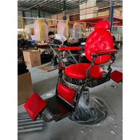 Chaise de salon de coiffure hydraulique inclinable à 360 degrés, confortable et classique, Kisen, pour salon de coiffure pas cher