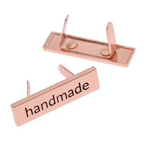 High Quality <b>Bag</b> <b>Accessories</b> Custom logo Metal Label With Washer - Product Image 2