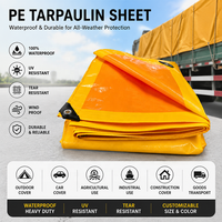 Bâche imperméable résistante aux UV, couverture en polyéthylène pour stockage extérieur industriel et utilisation d'équipements