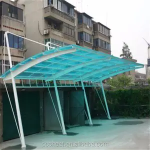 折りたたみ式透明二重壁/5層多層20mmUVコーティングポリカーボネート中空屋根シート