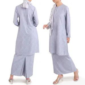 Kurung New Arrival EID 2 Pieces Sets Islamic Baju Kurung Islamic Clothing Women Islamic Clothing With Low Price