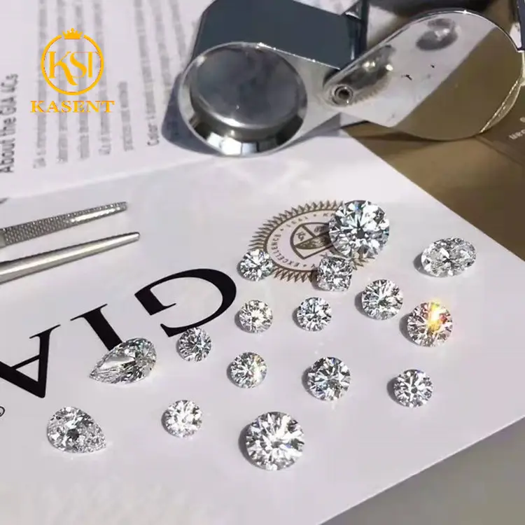 Wholesale Loose Lab Grown 0.5ct 1ct 1.5ct 2ct 3ct IGI GIA Certificate CVD HPHT Diamonds
