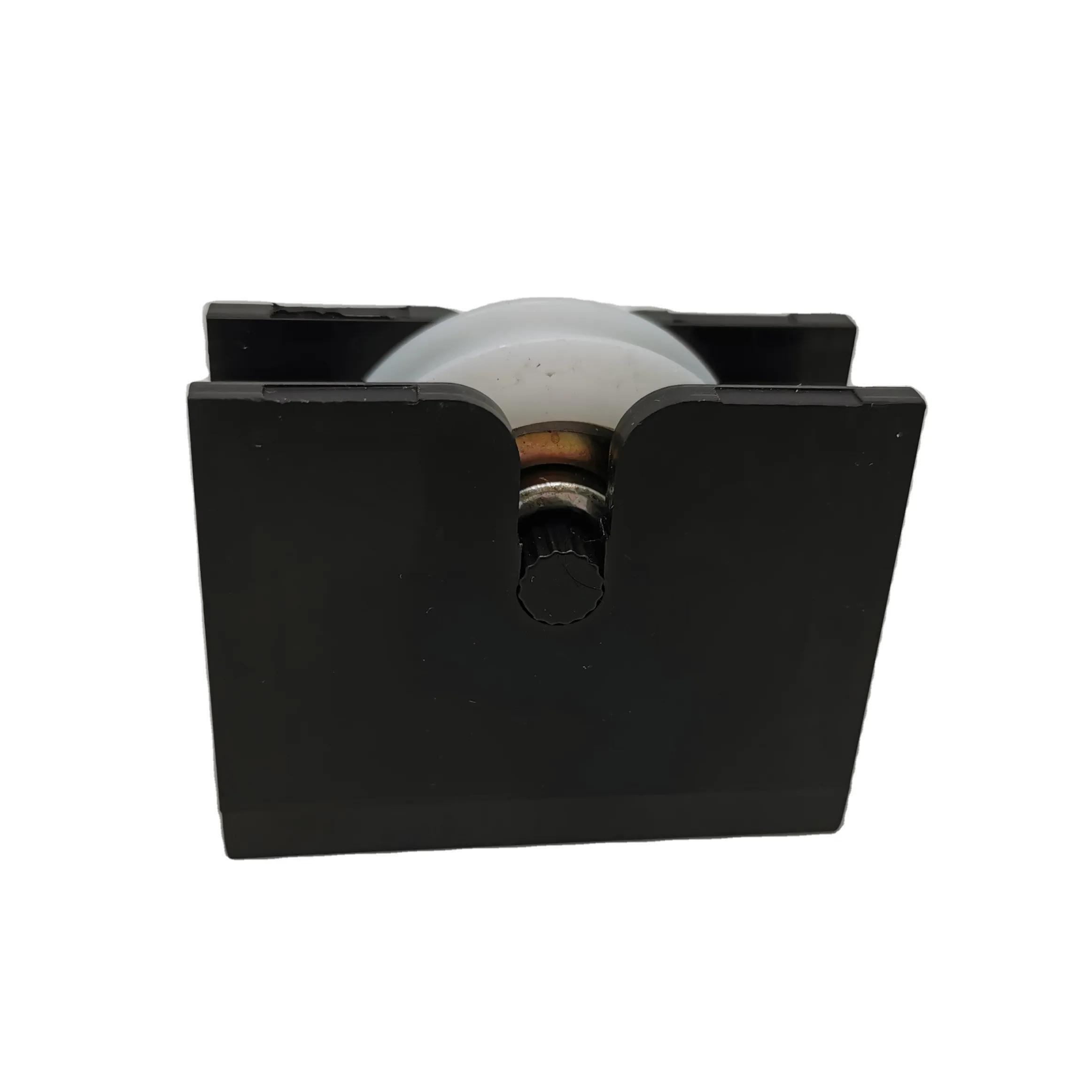 Amostra de tampa de vidro para porta, rolo de deslizamento único de nylon disponível para janela e para porta 0.6-2mm