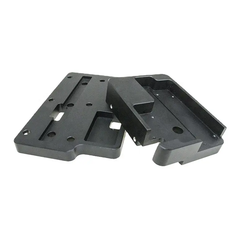 Fabrieksbewerking Precisie Cnc Metalen Onderdelen Draaien Frezen Hardware Bewerking Nylon Abs Twee Gaten Moeren Op Maat