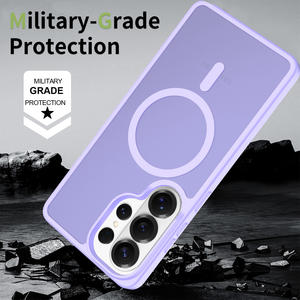 Высококачественный чехол для телефона с эффектом кожи, магнитный, для Samsung S26 Ultra, фиолетовый, чехол-накладка для мобильного телефона Samsung S25 24 23 22 - Product Image 5