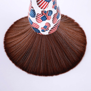 Makeup <b>Brush</b> Set Nylon Bristle <b>Round</b> Shape Skull And Flag Design Face Use - Product Image 5