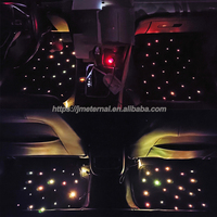 Produits tendance 2024 nouveautés personnalisé fibre optique ensemble complet tapis de voiture 4 pièces universel voiture led starlight tapis