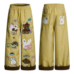 <span class=keywords><strong>Pantalones</strong></span> Deportivos Personalizados de Alta Calidad, Estilo Casual, con Costuras Decorativas, Corte Holgado, Estilo Y2K, Hip Hop, con Rayas Bordadas - Product Image 2
