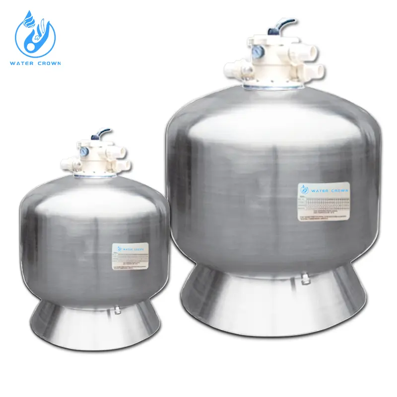 Water Crown OEM Flange Fiberglass Sand Filters Stable water quality for big size pool Extend the lifespan of the swimming pool