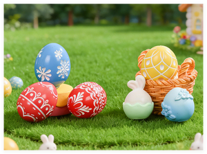 Décoration de <span class=keywords><strong>cuisine</strong></span> à domicile, figurines miniatures de lapin, petits lapins en résine à motifs, décoration d'œuf de Pâques pour sac surprise, jouets pour enfants - Product Image 6