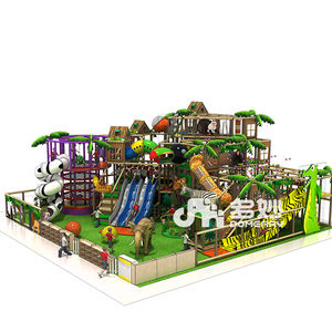 Dierentuin thema indoor speeltuin leuke dierfiguren en dier vormige slides - Product Image 3