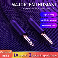 Câble Audio 3.5mm à 3.5mm mâle à mâle stéréo de voiture câble AUX 3.5mm pour téléphone MP3 MP4