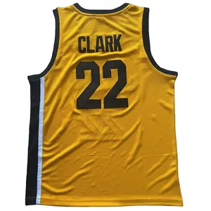 Sarı Clark Clark Jersey Jersey Hawkeyes bayan kadınlar kolej basketbol formaları