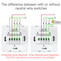 Interrupteurs muraux intelligents 20A en matériau PC, application Smart Life & EWeLink, contrôle sans fil à distance, commande vocale Alexa, norme EU/UK, IP20