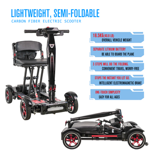 Scooters de mobilité pliants électriques à 4 roues de qualité supérieure pour les personnes âgées Park Trail Explorer et Voyage pour toutes les activités de plein air - Product Image 4