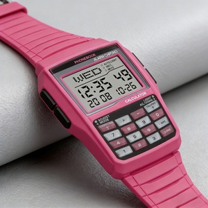 Reloj Calculadora Deportivo Retro para Estudiantes, Multifuncional, con Luz Nocturna LED, Estilo Computadora Digital Electrónica, Alarma, Color Rosa - Product Image 3
