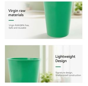 Bouteilles d'eau et mugs à bière promotionnels personnalisés en plastique incassable de 16 oz pour stades et fêtes - Product Image 4