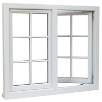 Ventanas Abatibles de Aluminio Estilo Europeo, Diseño Moderno, Ventanas de Aluminio con Perfiles Modernos para Uso Residencial y Comercial