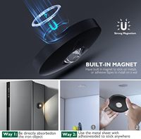 Lampes LED rechargeables pour armoire, design moderne, en plastique, télécommande, variateur d'intensité tactile, sans fil, haute capacité, lot de 3