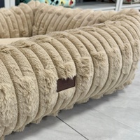 Coussins pour chiens rectangulaires antidérapants, durables, chauffants, doux, apaisants et lavables